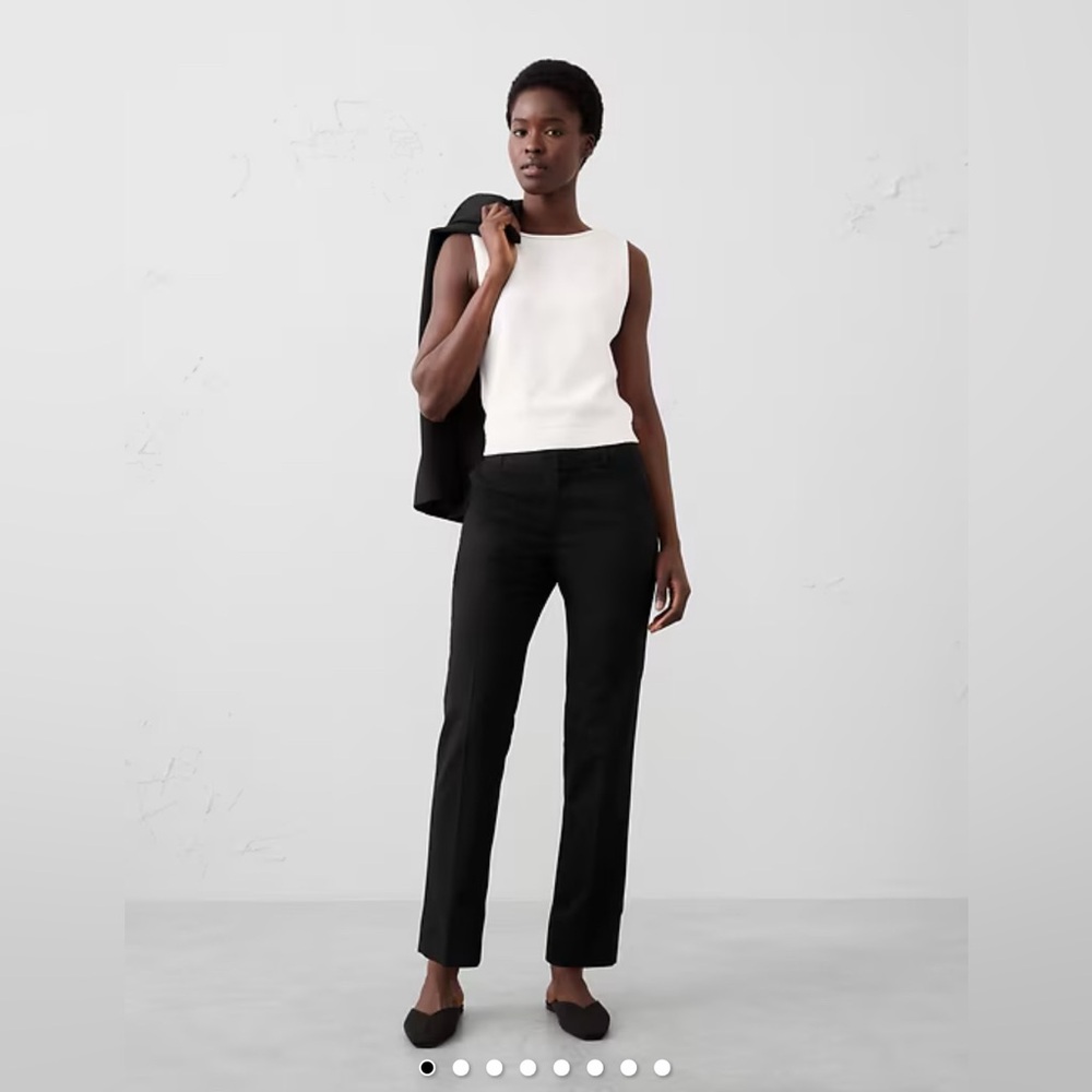 Banana Republic Women’s Ryan Ankle Pant - Black (Curvy Fit)